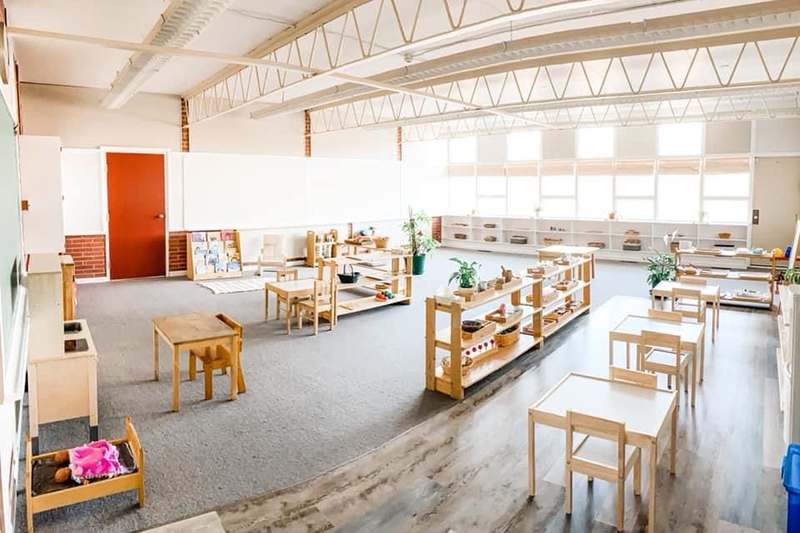 Okanagan Montessori school classroom interior