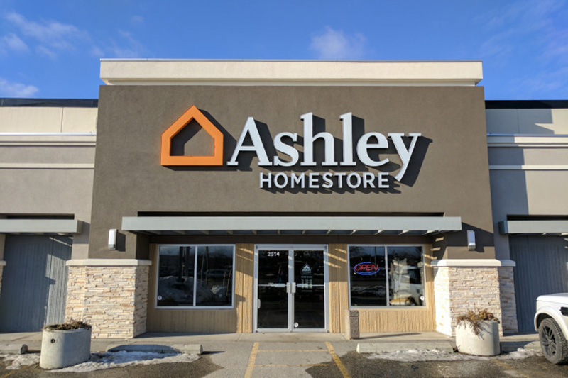 Ashley HomeStore building in Kelowna, BC