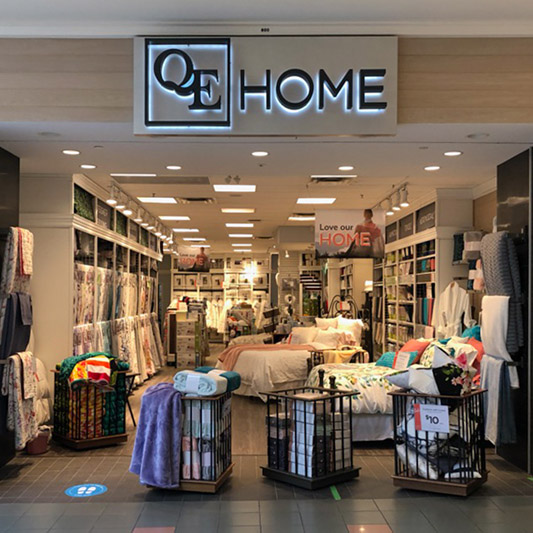 The QE Home retail store in Orchard Park Mall, Kelowna BC